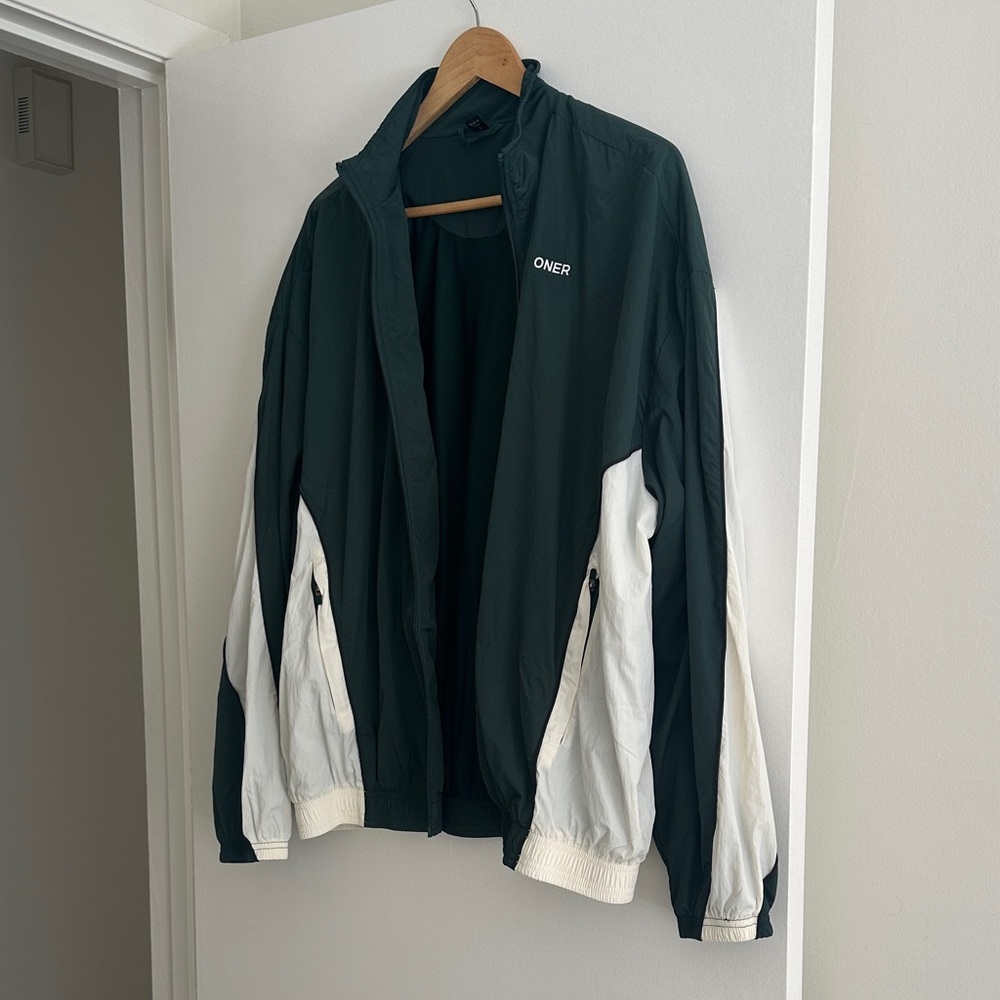 Oner OVERSIZED PIPED WOVEN TRACK JACKET